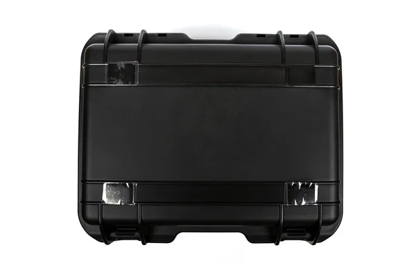 白い背景に隔離された無人機のための新しい閉じたスーツケース — ストック写真