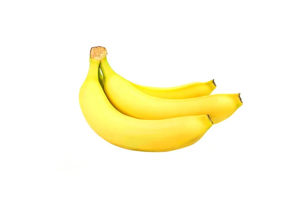 Bunch Bananer Isolerad Vit Bakgrund — Stockfoto