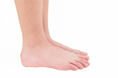 bacaklar beyaz zemin üzerine izole