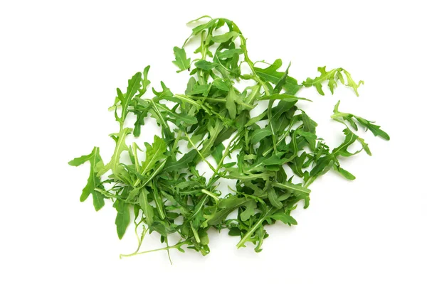 roka yaprakları üzerinde beyaz izole