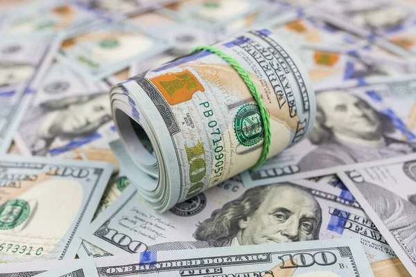 Dolarlara yakın çekim. Çok para. Mali konsept.