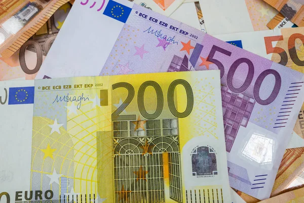 Євро Гроші Грошовий Фон Євро Банкноти Євро — стокове фото