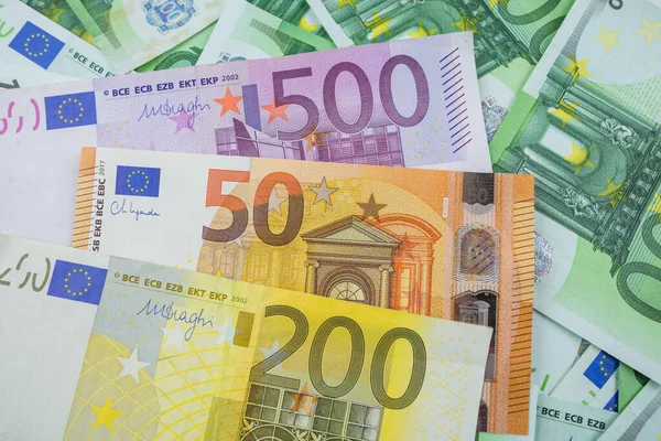 Євро Гроші Грошовий Фон Євро Банкноти Євро — стокове фото