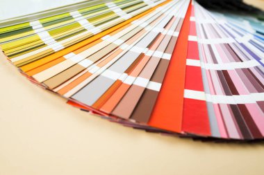 Renk örnekleri kataloğu. Renk Paleti Kılavuzu.