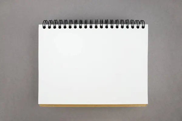 Pusty Biały Notatnik Tle Tła Kopiuj Spację Układ Graficzny Kalendarz — Zdjęcie stockowe