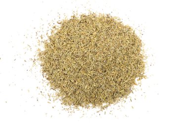 Kuru Biberiye Yığını Beyaz Arkaplanda İzole Edildi