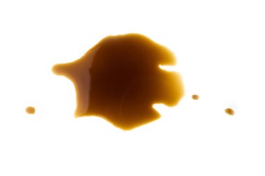 Beyaz arka planda izole kahve lekesi