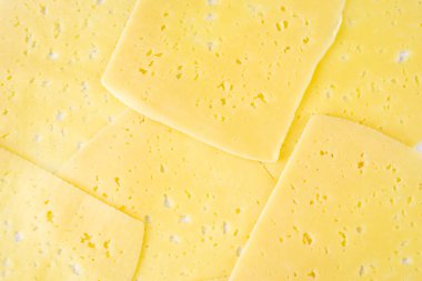 Peynir dilimleri, doku, arkaplan, yakın plan.