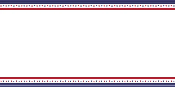 Frontière Patriotique Diviseur Drapeau Américain Etats Unis — Image vectorielle