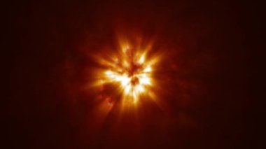 süpernova, orion nebulası, parlak ışınlı plazma animasyon arkaplanı