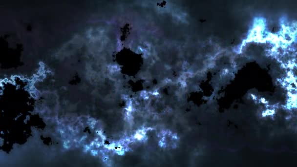 Marinblå Nebulosa Glaxi Animation — Stockvideo