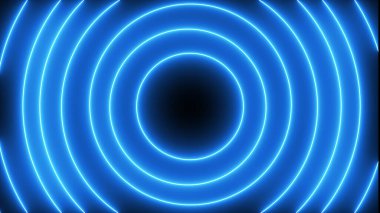Colorful neon circles background