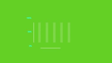 Animation Graph Growth Chart Infographic Green Screen
