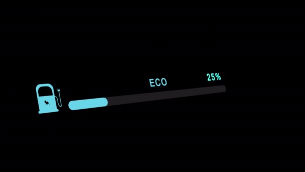 Концепція Екологічної Енергії Гібридної Зарядки Фону — стокове відео