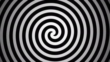 Hypnotic Spiral Background 4K stock motion graphics video shows a hypnotic spiral background loop.
