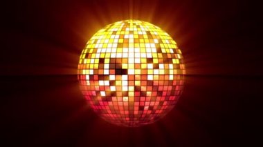 Neon Disko topu, müzik yayını ve olaylar için kusursuz VJ döngü animasyonu
