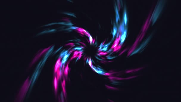 Mehrfarbige Neon Line Abstrakter Flüssiger Hintergrund Nahtlose Schleife — Stockvideo
