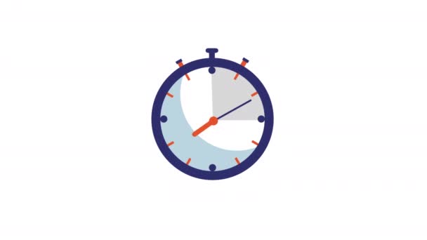 Relógio Com Setas Movimento Animação Lapso Tempo Relógio Animado — Vídeo de Stock