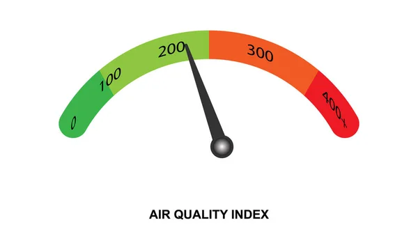 stock vector Air quality index vector illustration.