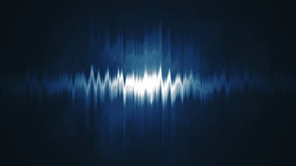 Blauer Schallwellen Hintergrund Audio Equalizer Technologie — Stockfoto