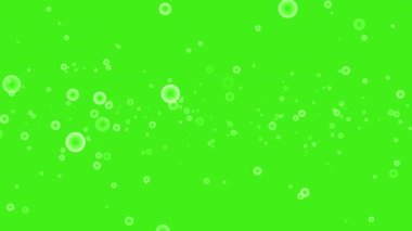 Uçan su kabarcıkları yeşil ekran hareket grafikleri