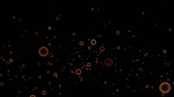 Бульбашки Чорному Тлі Ілюстрація Рендеринга — стокове фото