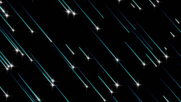 Abstrakter Hintergrund Mit Linien Sternen Und Bokeh Sternschnuppen Kometen Pfade — Stockfoto