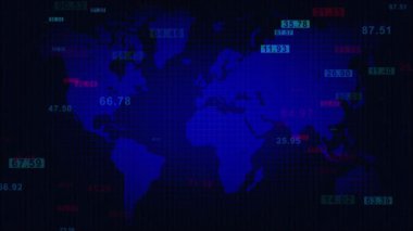 Dijital sinek ikili kod arka plan döngüsü. Veri ikili kod ağı. 4k döngü animasyonu.