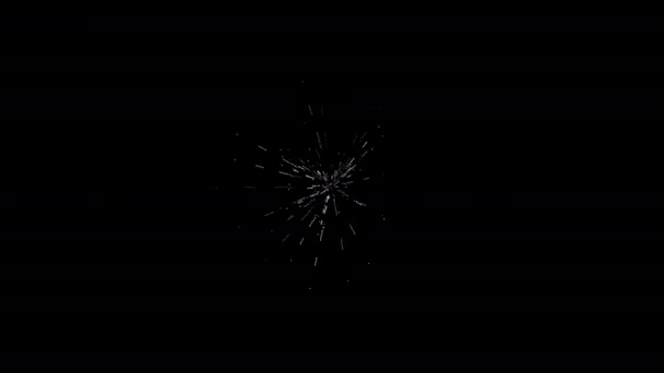 Parçacıkların Beyaz Patlaması Arkaplanı — Stok video