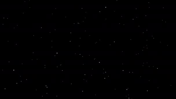Nocne Niebo Gwiaździste Migotliwy Lub Migające Gwiazdki Tle Ruchu — Wideo stockowe