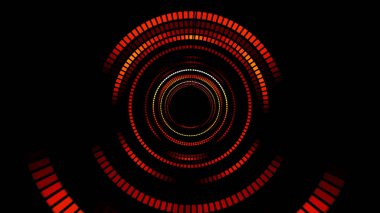 Renkli ışık ve daireli soyut arkaplan