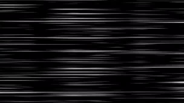 黒のアニメスピードライン背景アニメーション ラジアルコミックライトスピードライン移動 フラッシュアクションオーバーレイ用Velocityライン — ストック動画