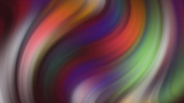 Ondeando Giro Colorido Arco Iris Fondo Fondo Colorido Abstracto Con — Vídeos de Stock