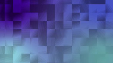 Soyut Mavi Geometrik Teknoloji Mozaik Canlandırması