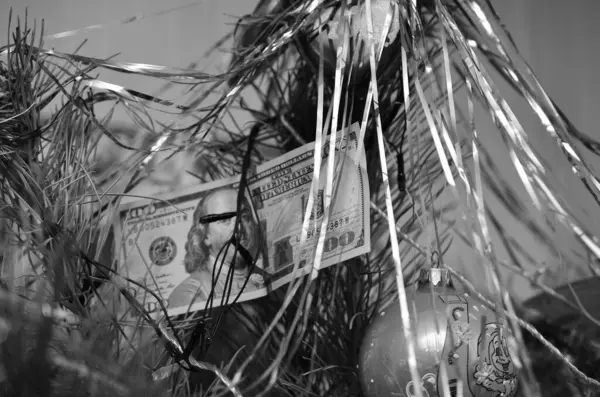 Para ve para birimi. Dolarlı kavramsal fotoğraf