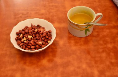 fındık, bal, sağlıklı yiyecek, battaniye, gri, kahverengi masa üzerinde koyu renk, sağlıklı yiyecek 1.