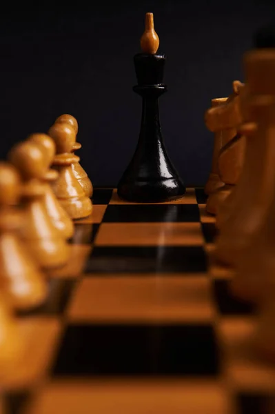 Schackbräde Koncept Ledarskap Affärsidéer Och Konkurrens Och Strategi Plan Framgång — Stockfoto