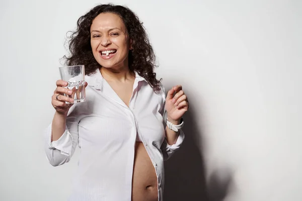 Vitaminas Prenatales Suplementos Nutricionales Medicamentos Para Embarazo Saludable Sonriendo Multi —  Fotos de Stock