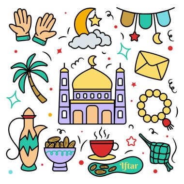 El Çizimi Ramazan İslami Karikatür Çizimi