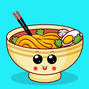 Top Haşlanmış Yumurta, Sebze ve Balık Keki ile Bowling Çizgi Filmindeki Şirin Erişte. Simge Gıda Nesne Kavramı