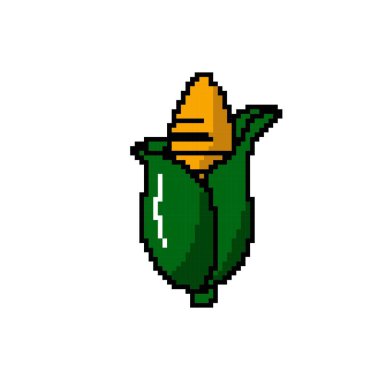 Mısır Pikseli Renk Çizgisi Simgesi. Mısır Pikseli Sanat Sembolü