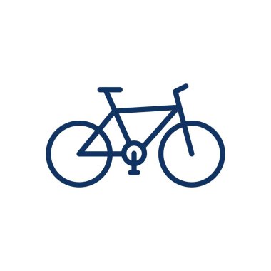 Bisiklet Hattı Simgesi. Düzenlenebilir Felç Motoru Taslak İşareti