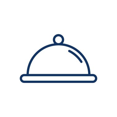 Tepsi Hattı Simgesi Sunuluyor. Düzenlenebilir Felç Hizmet Tablası Aracı Özet İmzası