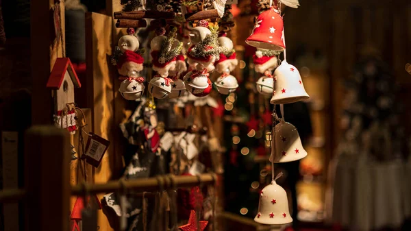 Mercados Navidad Norte Italia Una Noche Diciembre — Foto de Stock