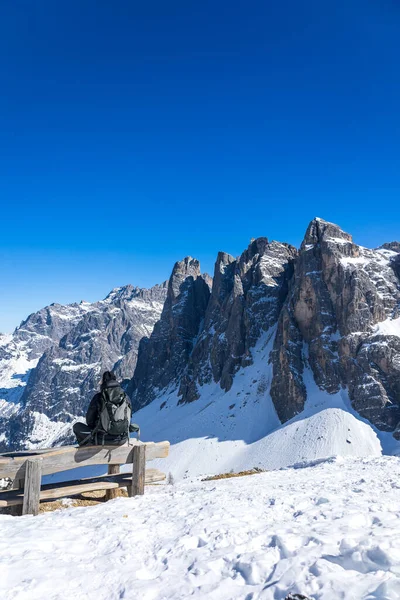 Dia Ensolarado Dolomiti Sesto Trentino Alto Adige Itália — Fotografia de Stock