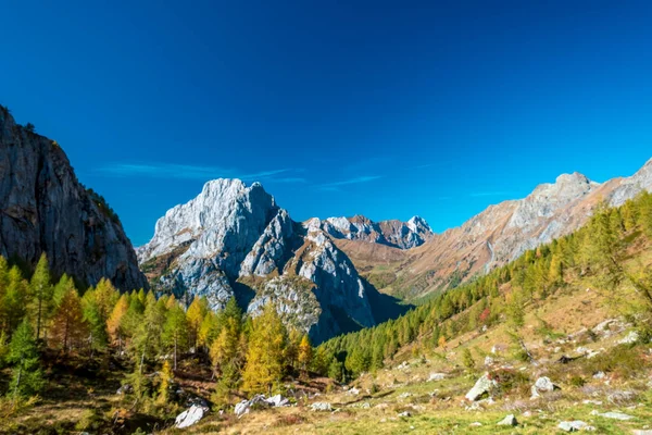 stock image A beautiful sunny autumn day in the Alps of Friuli Venezia-Giulia, Italy