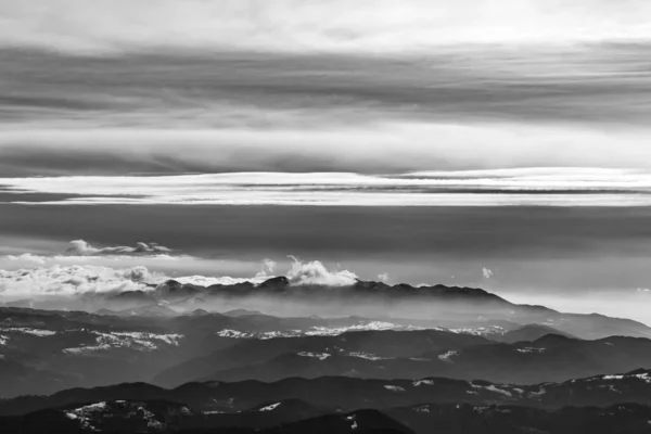 Mont Matajur Italie Par Une Journée Ensoleillée Hiver — Photo