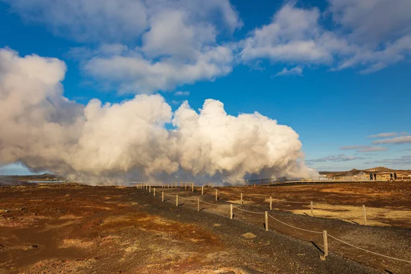 Geothermal Industry Very Important Energy Iceland — Stock Photo, Image