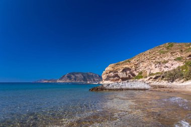 Beautiful day at the Camel Beach in kos island, greece