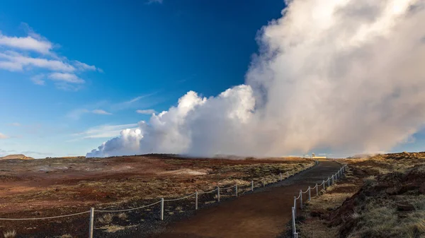Indústria Geotérmica Muito Importante Para Energia Islândia — Fotografia de Stock